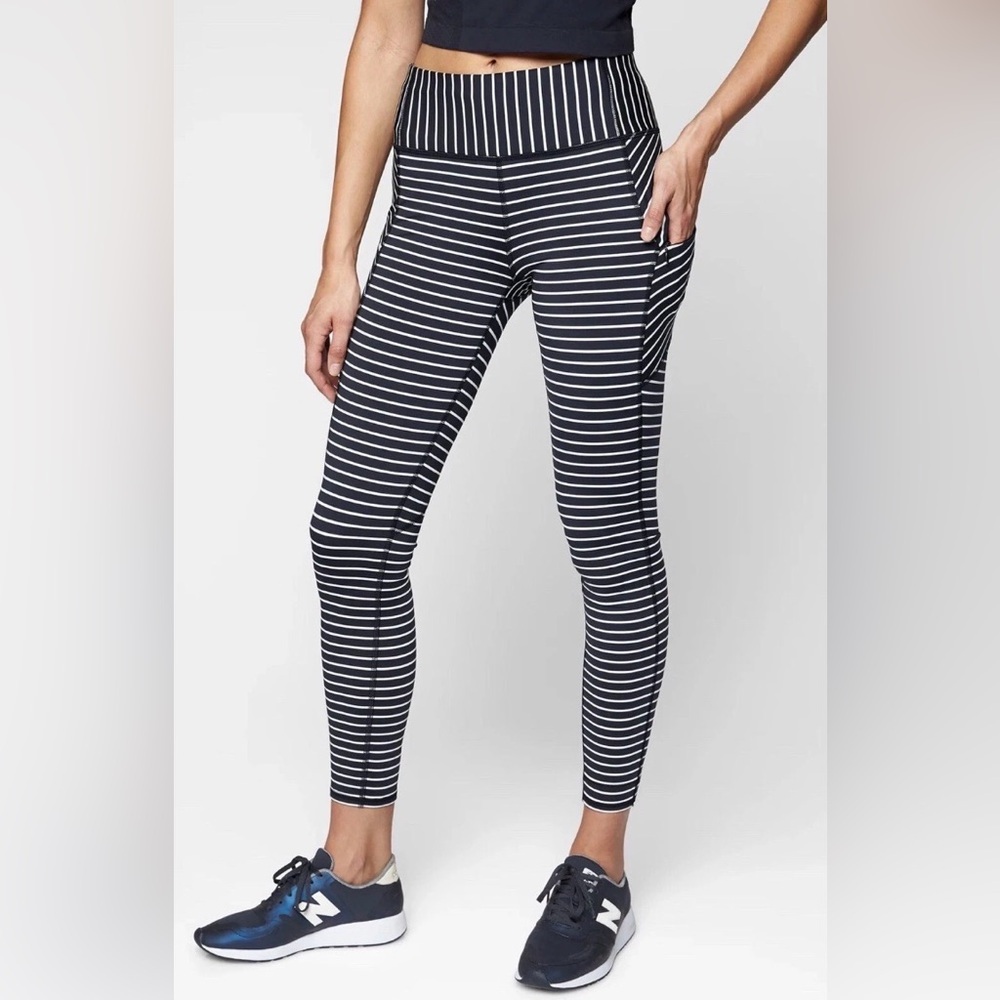 Athleta Striped Contender Tight in Powervita
